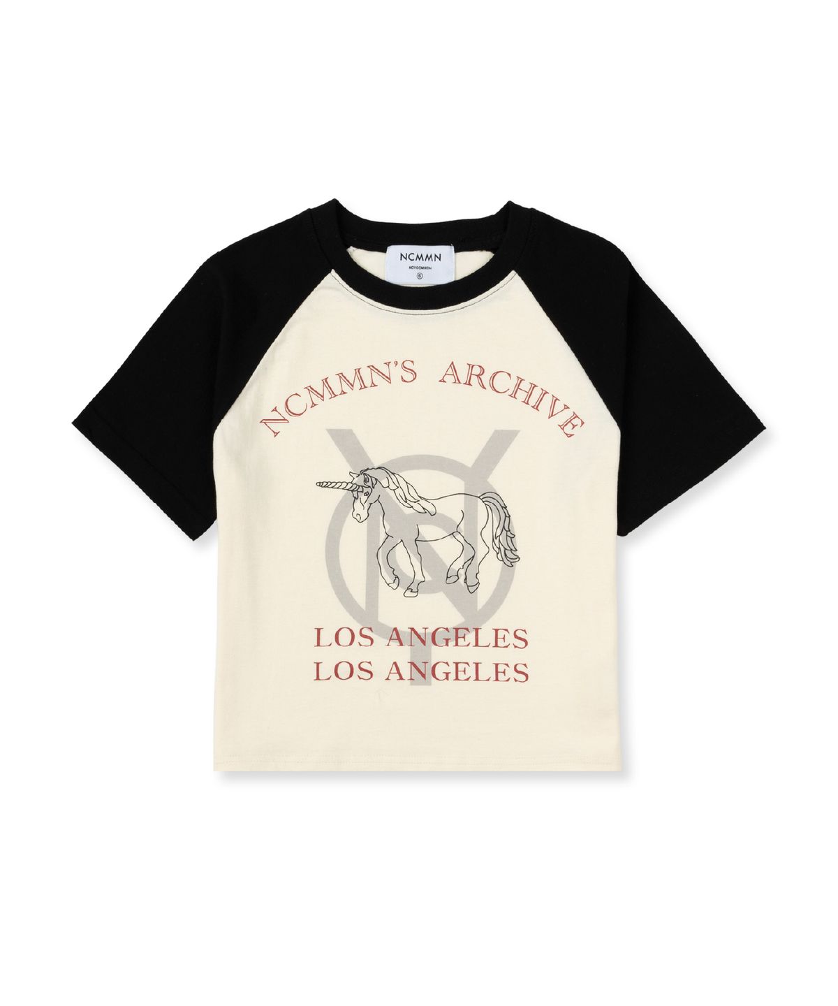 노이커먼(NOYCOMMON) UNICORN CROP TEE BK