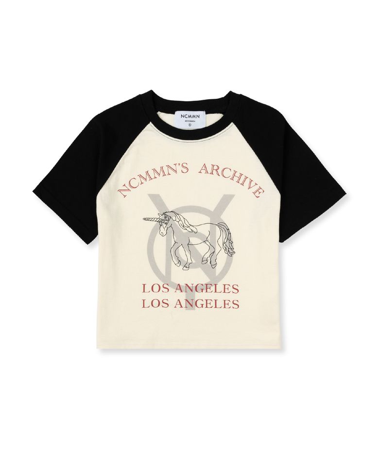 UNICORN CROP TEE BK