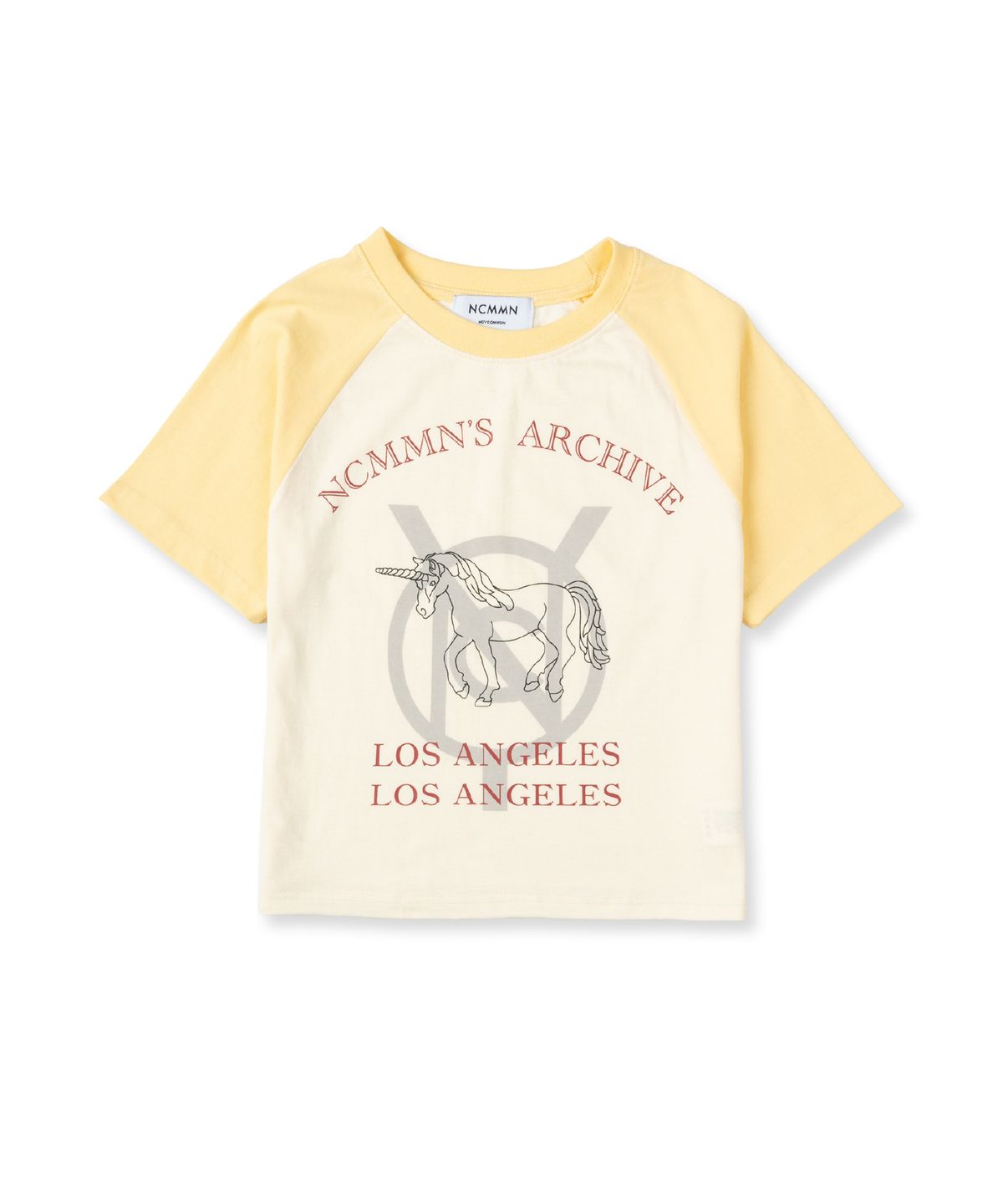 노이커먼(NOYCOMMON) UNICORN CROP TEE YE