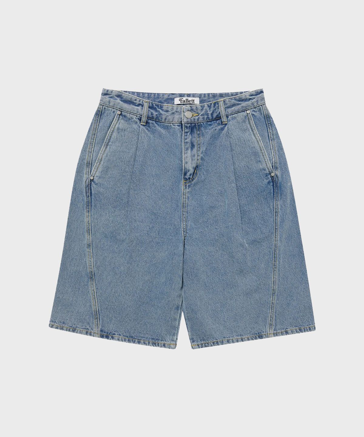 팔렛(FALLETT) 버뮤다 데님 쇼츠 블루