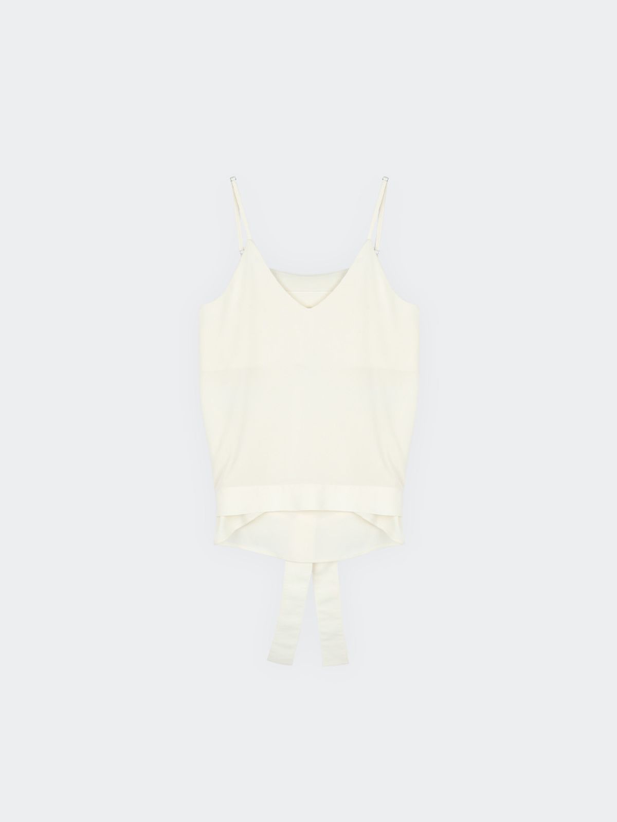 해브레스(HAVELESS) CECIL BACK RIBBON BLOUSE CREME