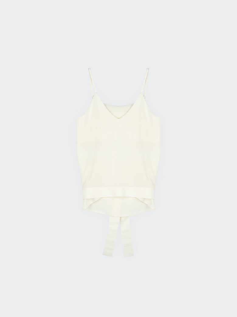 CECIL BACK RIBBON BLOUSE CREME