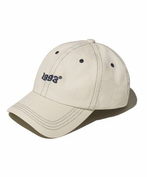 웨이브 로고 볼캡_베이지