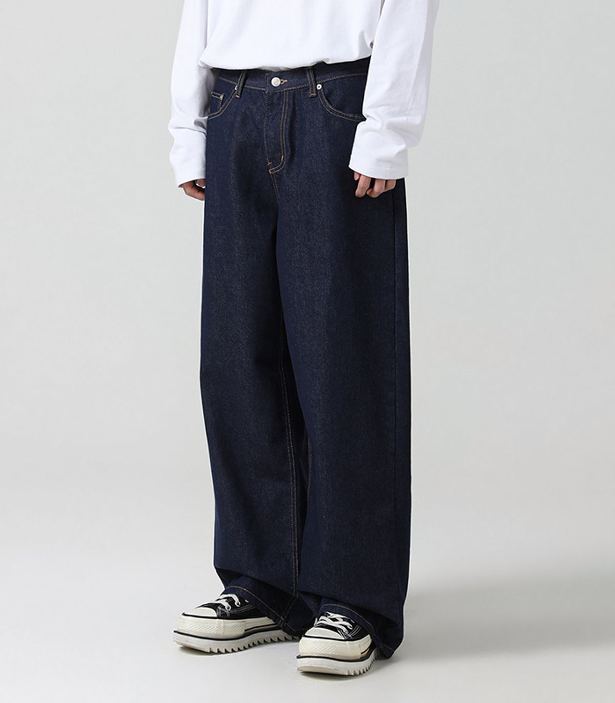 어반드레스(AVANDRESS) This is wide pants nonfade INDIGO