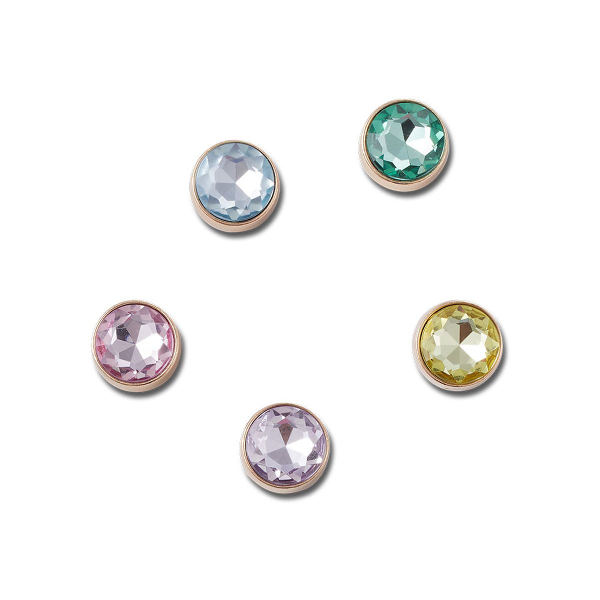 크록스(CROCS) 지비츠 GOLD AND GEM 5 PACK