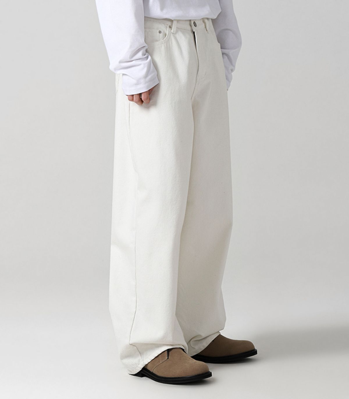 어반드레스(AVANDRESS) This is wide pants nonfade IVORY