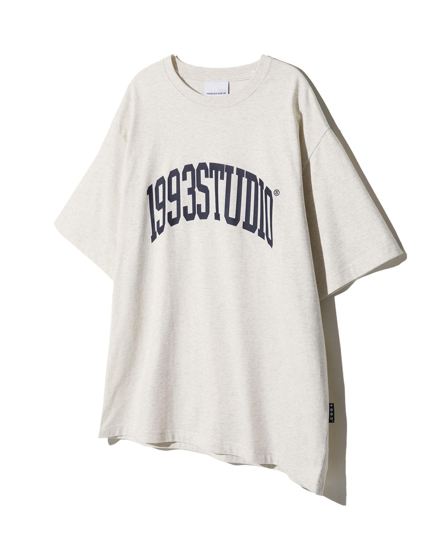 Tシャツ・カットソー 1993studio Studio Arch Logo T-Shirt_Oat Beige MUSINSA | 1993STUDIO Authentic Arch Logo T-Shirt_Oat Beige