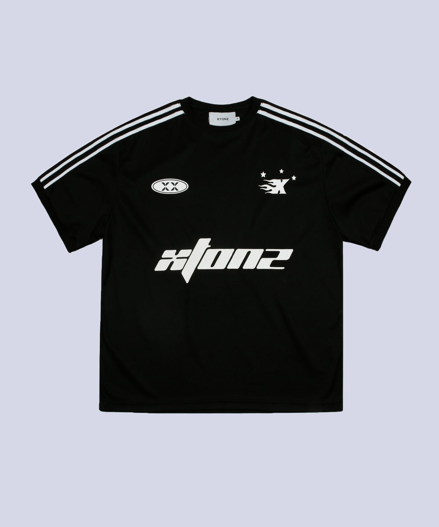 トップスその他 XTONZ XTT047 Sporty round short sleeve t-shirt BLACK XTT047B MUSINSA | XTONZ XTT047 Sporty Round Short Sleeve T-Shirt (BLACK)
