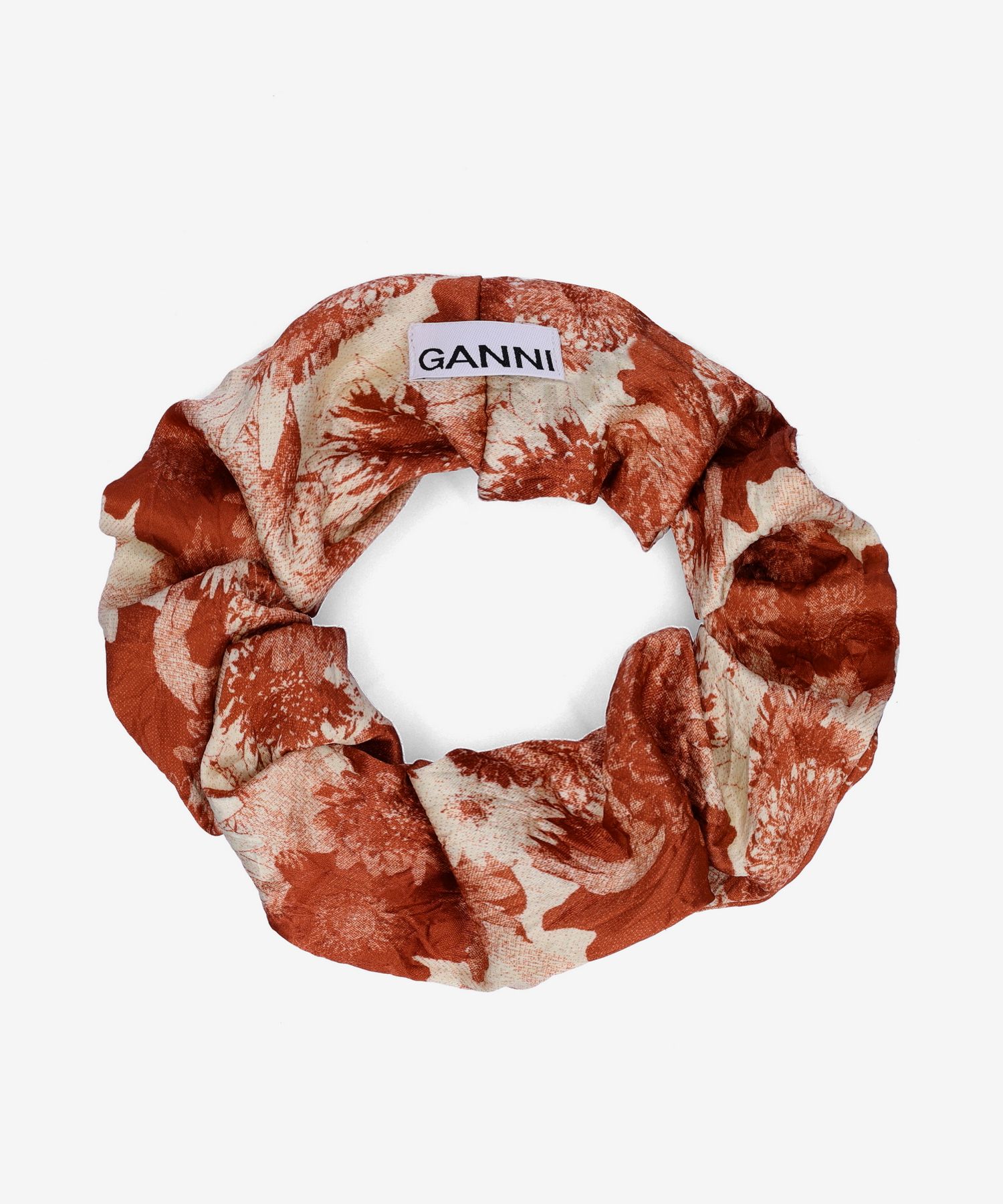 ★送料・関税込【GANNI】Crinkle Satin Scrunchie シュシュ MUSINSA | GANNI Crinkle Satin Scrunchie - Marsala / A4618485
