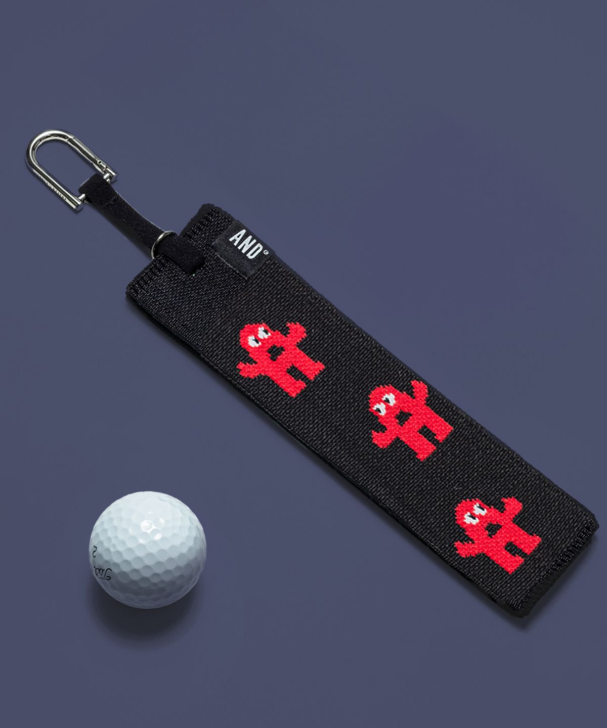 앤드 골프(AND GOLF) Pleats Ball Towel Small ANDY Red