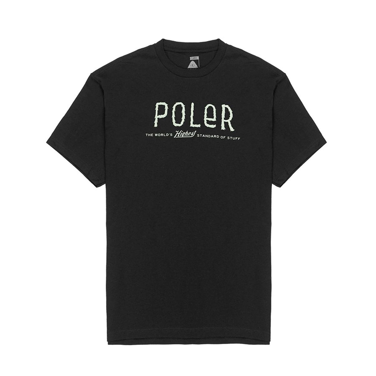 폴러스터프(POLERSTUFF) 퓨리 폰트 티 BLACK