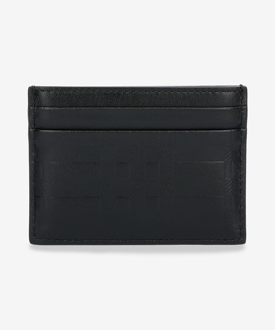 MUSINSA公式 | BURBERRY エンボスチェックカードケース - ブラック