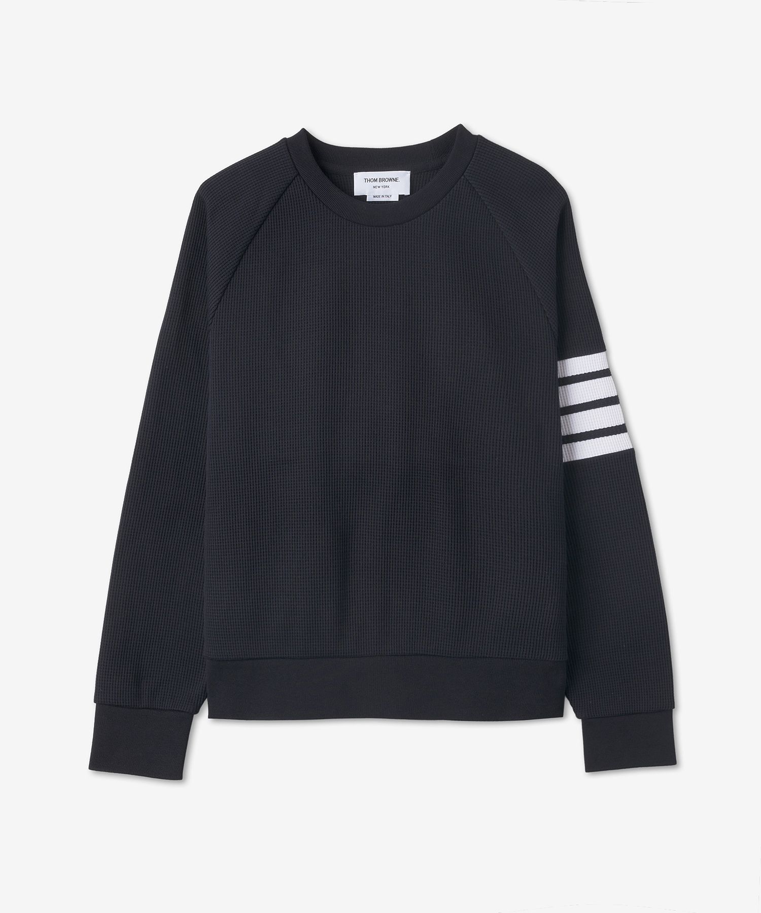 MUSINSA | THOM BROWNE 4 Bar Raglan Sleeve Sweatshirt - Navy