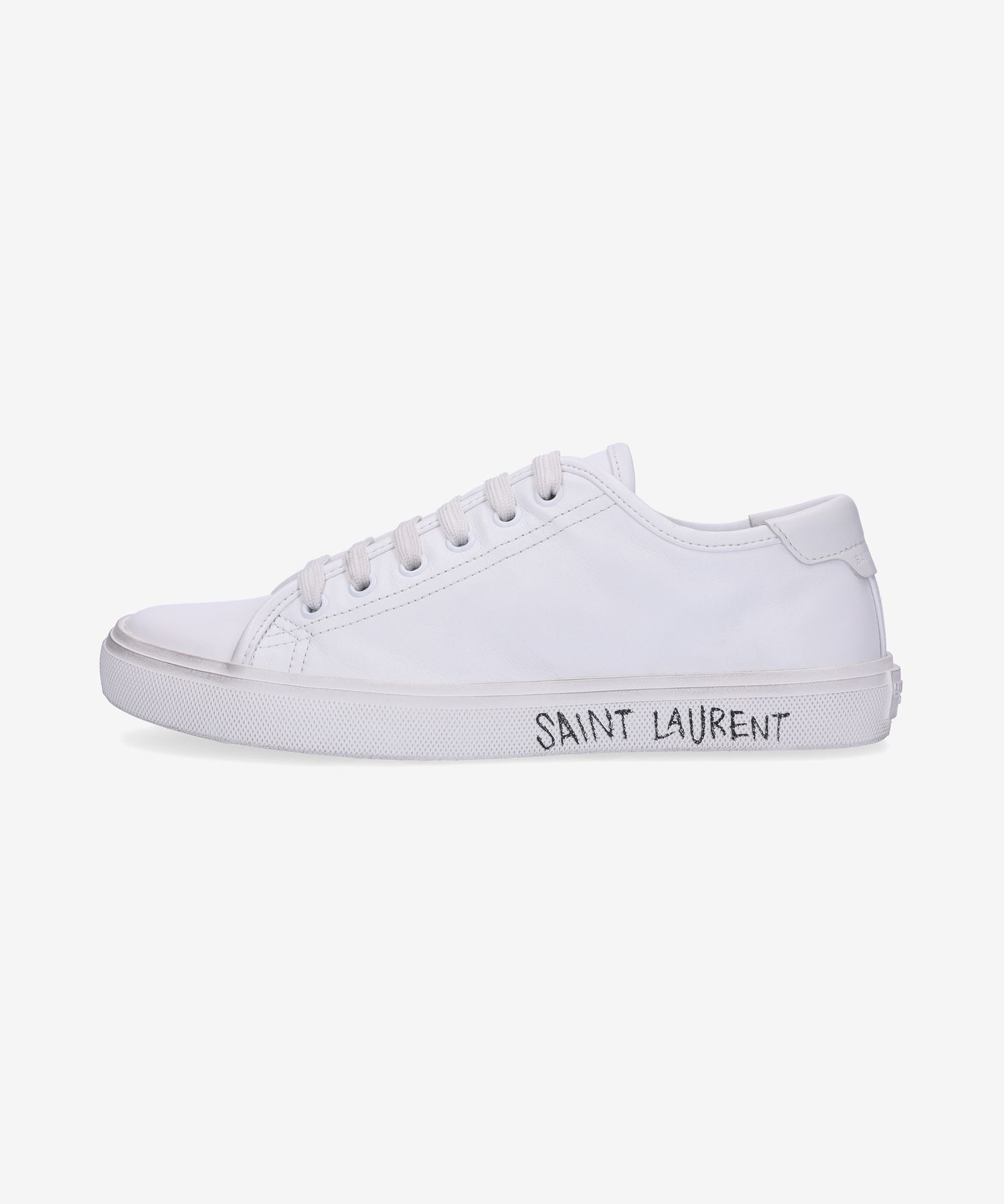 ■Saint Laurent■ Malibu Leather Sneakers White 64925300NG09 MUSINSA | SAINT LAURENT Malibu Leather Sneakers-White