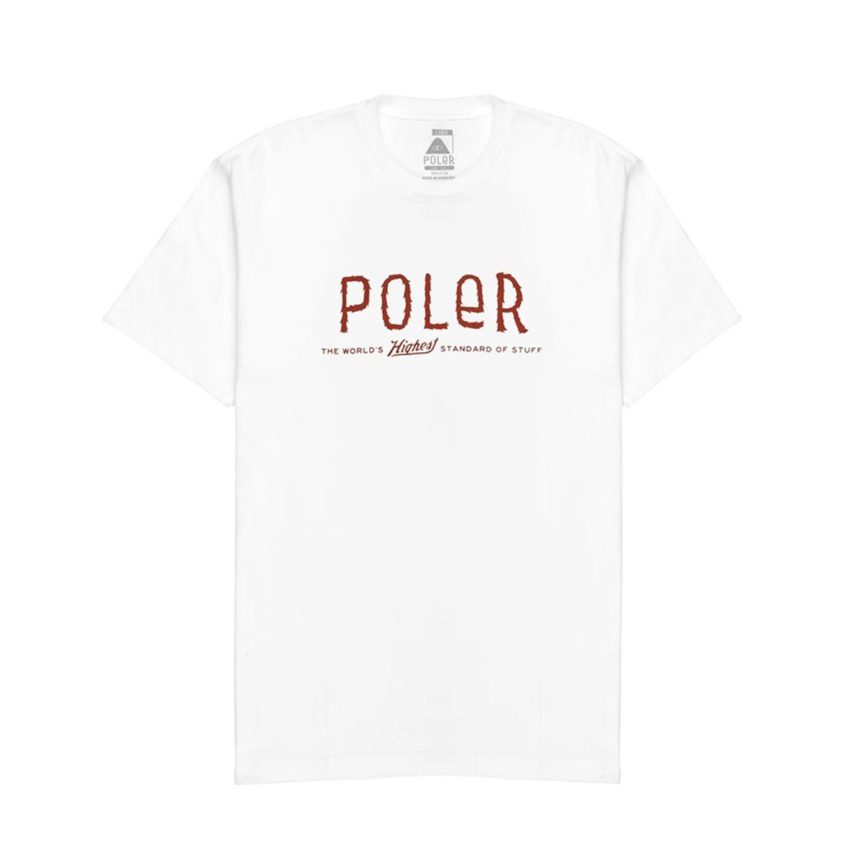 폴러스터프(POLERSTUFF) 퓨리 폰트 티 WHITE