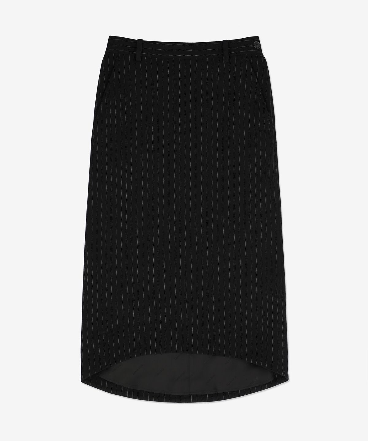 발렌시아가(BALENCIAGA) 아워글래스 스커트 - 블랙:화이트 / 725121TNT361070