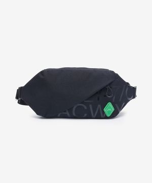 로고 프린트 벨트백 - 블랙 / ACWUG091BLACK