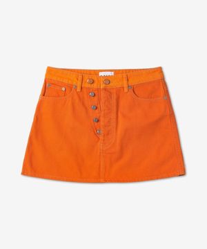 오버다이드 커틀린 더블 플라이 스커트 - 오렌지 / J1165493