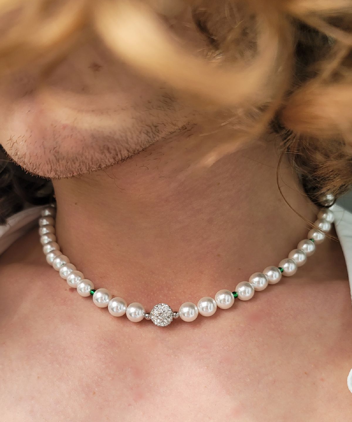 에이지47(AG47) 23-Necklace50 Cubic Ball Pearl 8mm