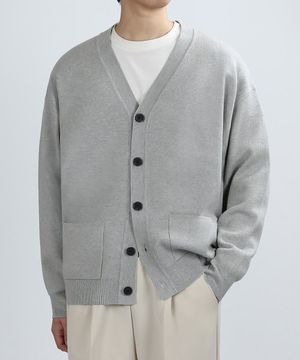 ELASTIC TENSION CARDIGAN (GRAY)