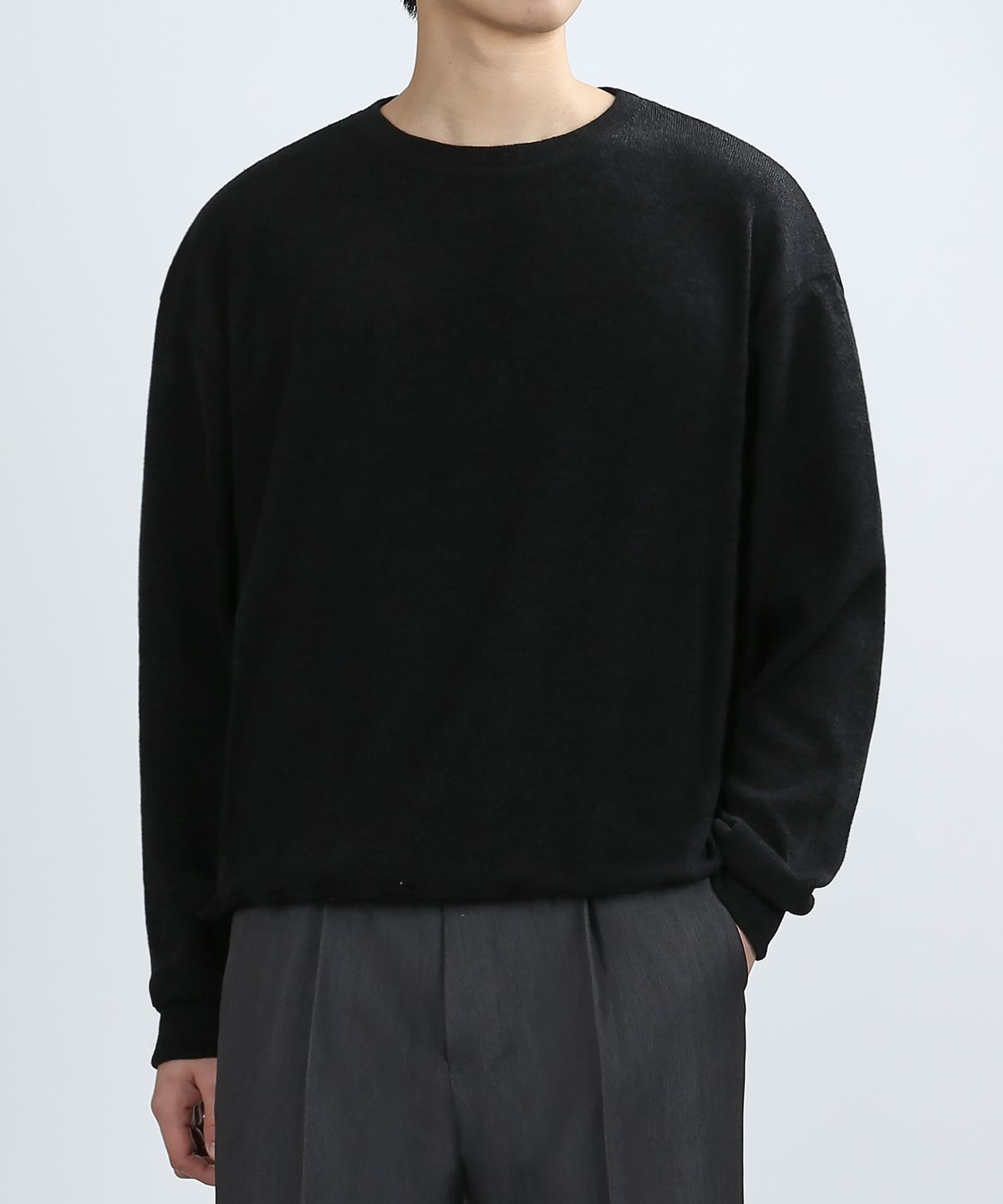 베리베인(VERYVAIN) TERRY COMFORT SWEAT KNIT (BLACK)