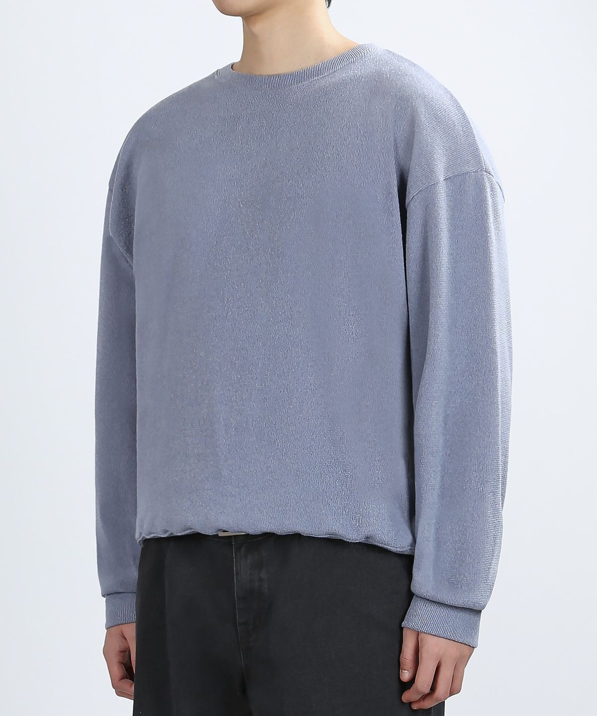 베리베인(VERYVAIN) TERRY COMFORT SWEAT KNIT (INDY BLUE)