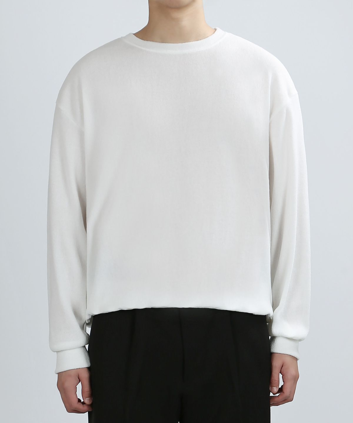 베리베인(VERYVAIN) TERRY COMFORT SWEAT KNIT (WHITE)