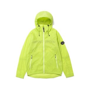 빅 로고 윈드 자켓 라임