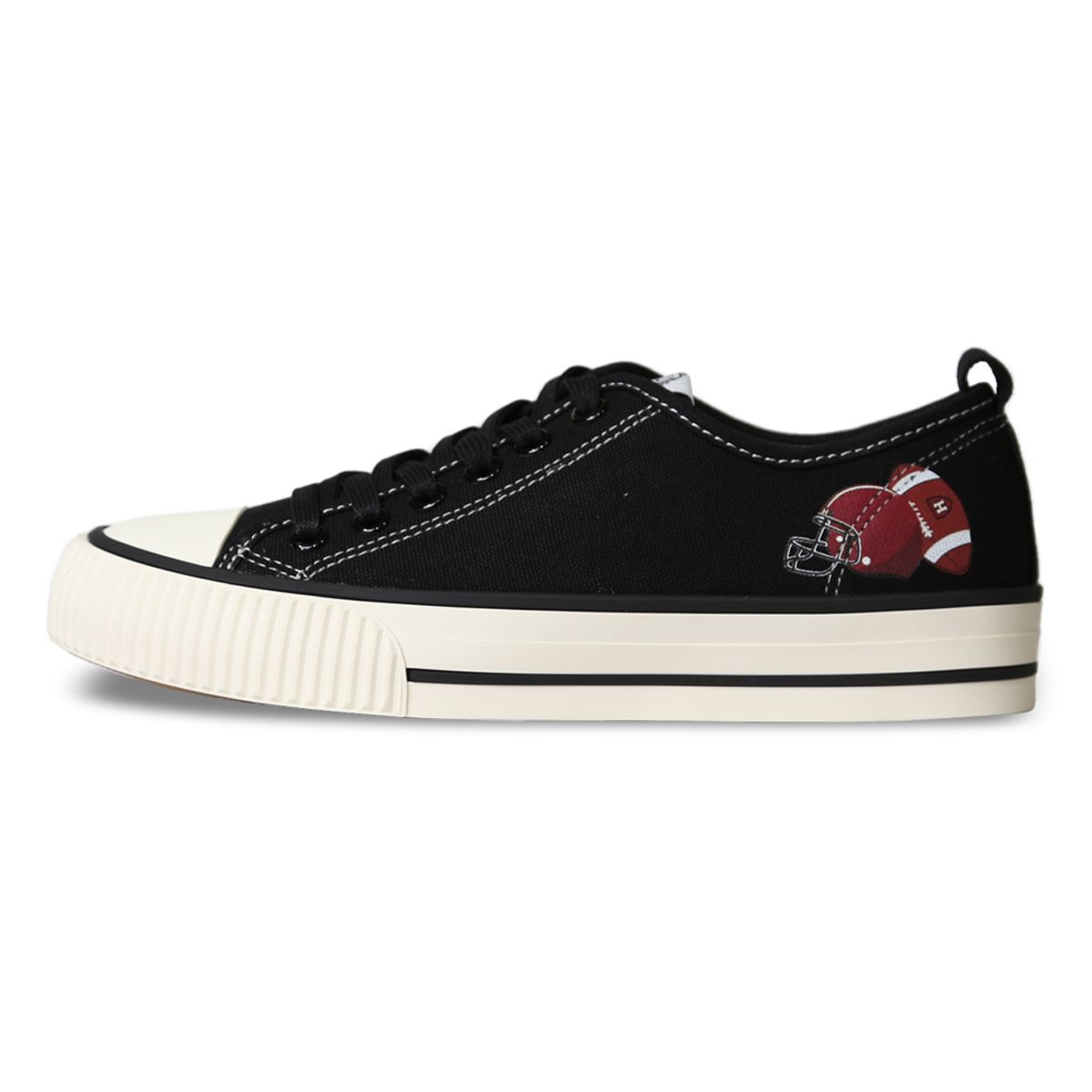 하버드 슈즈(HARVARD SHOES) 스킬라 캔버스 스니커즈 블랙