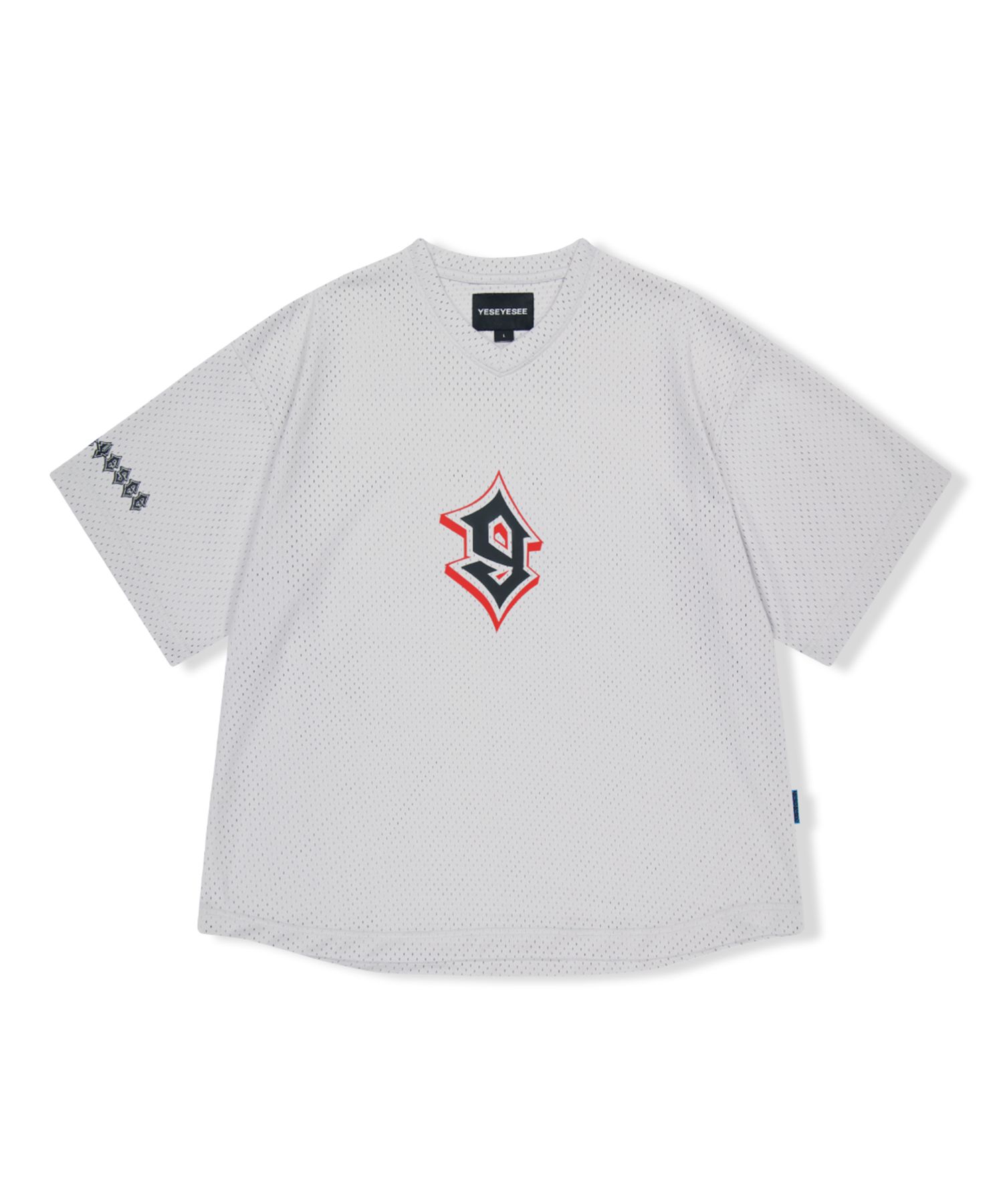 さらに100円引き◆YESEYESEE◆Y.E.S Mesh Football Tee MUSINSA公式 | YESEYESEE YES Mesh Football Tee Gray