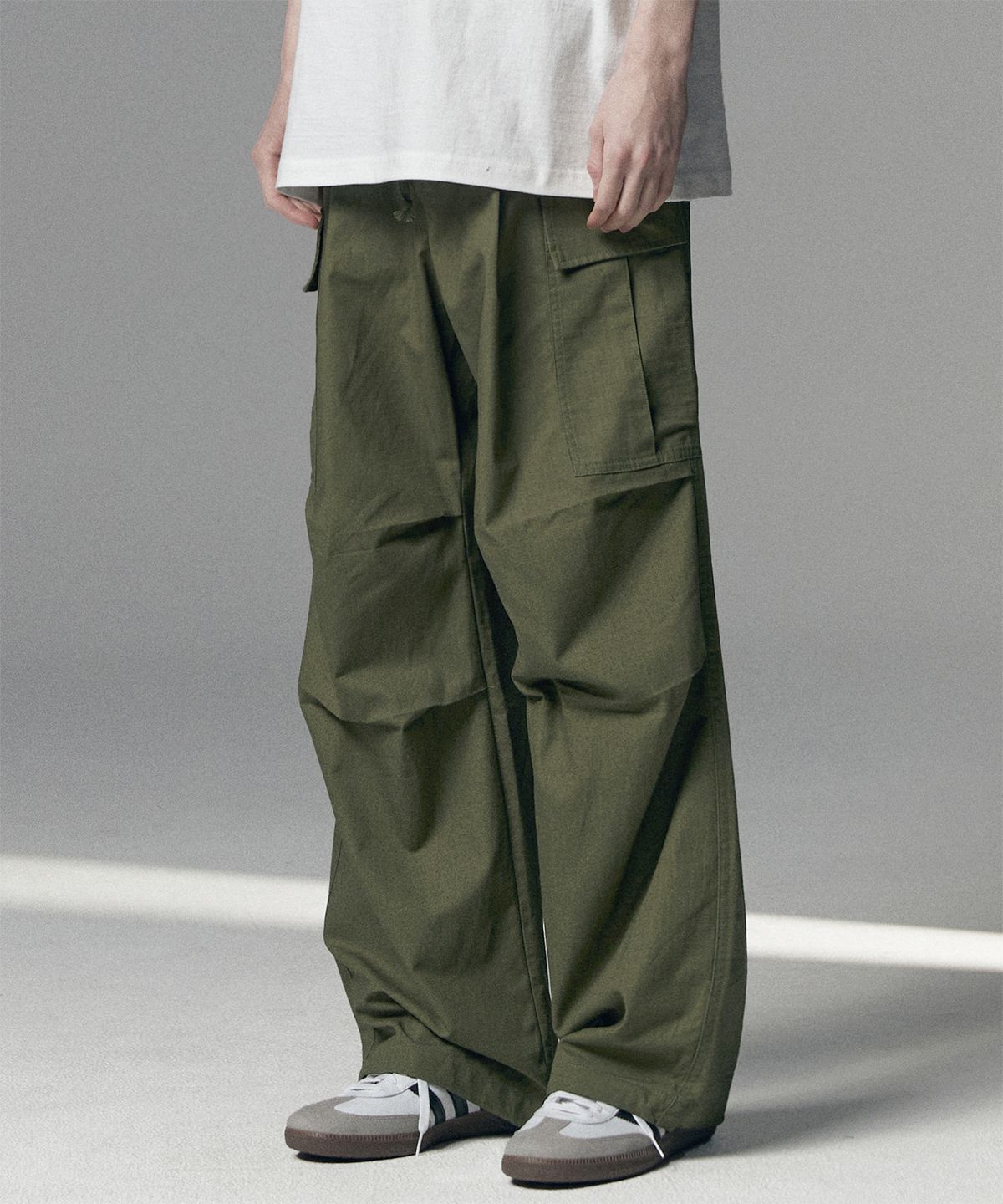 낫포너드(NOT4NERD) Ripstop Utility Cargo Pants - Khaki