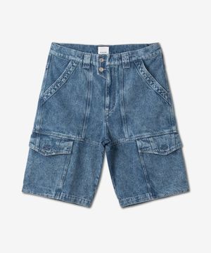 데님 쇼츠 팬츠 - 블루 / SH0045HAA1H30H30LU