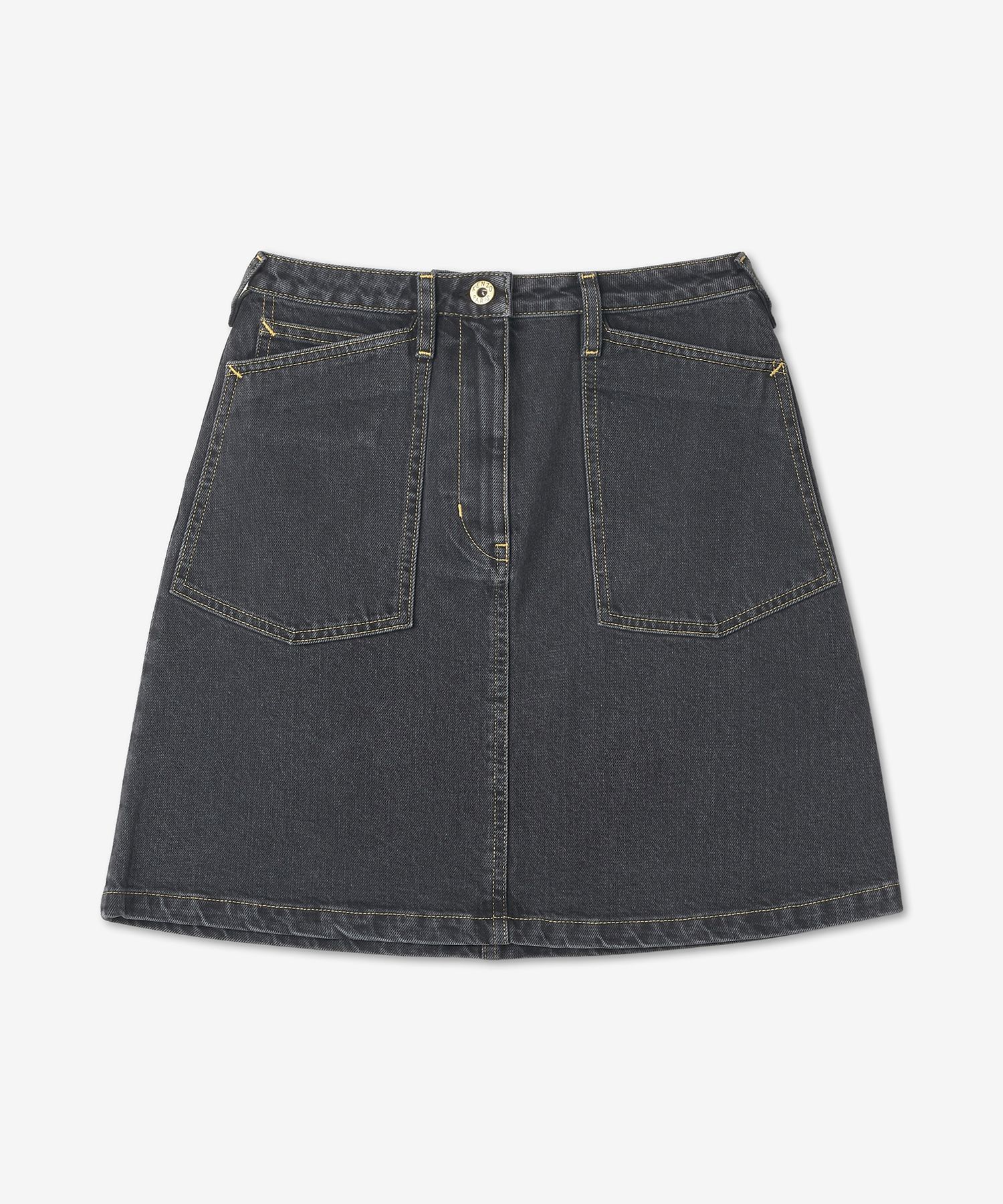 ★KENZO★ Stone bleach denim skirt black FD52DJ2696C2BB FD52 MUSINSA | KENZO Stone blitch denim skirt - Black
