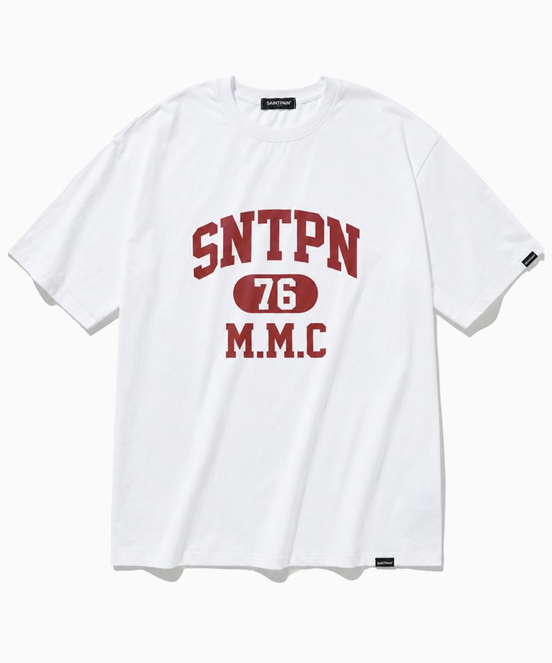 SP SNTPN 로고 티셔츠-화이트 레드