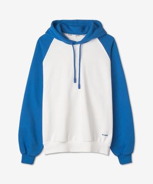 컬러 블록 드로스트링 후드 - 더스트:블루 / CRTWXJER036JER0107484