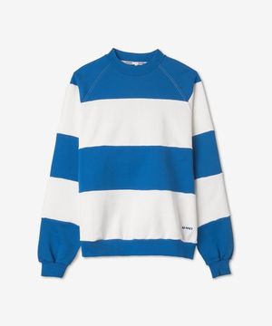 스트라이프 맨투맨 - 더스트:블루 / MRTWXJER035JER0107484