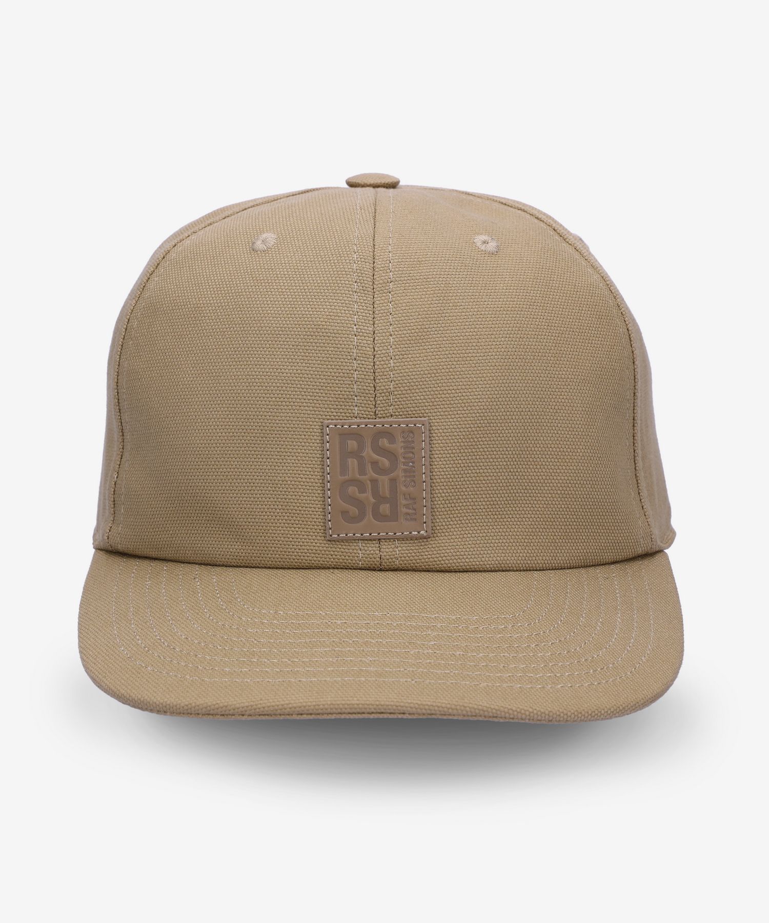 MUSINSA | RAF SIMONS Logo Patch Ball Cap - Beige / 231942A100800062