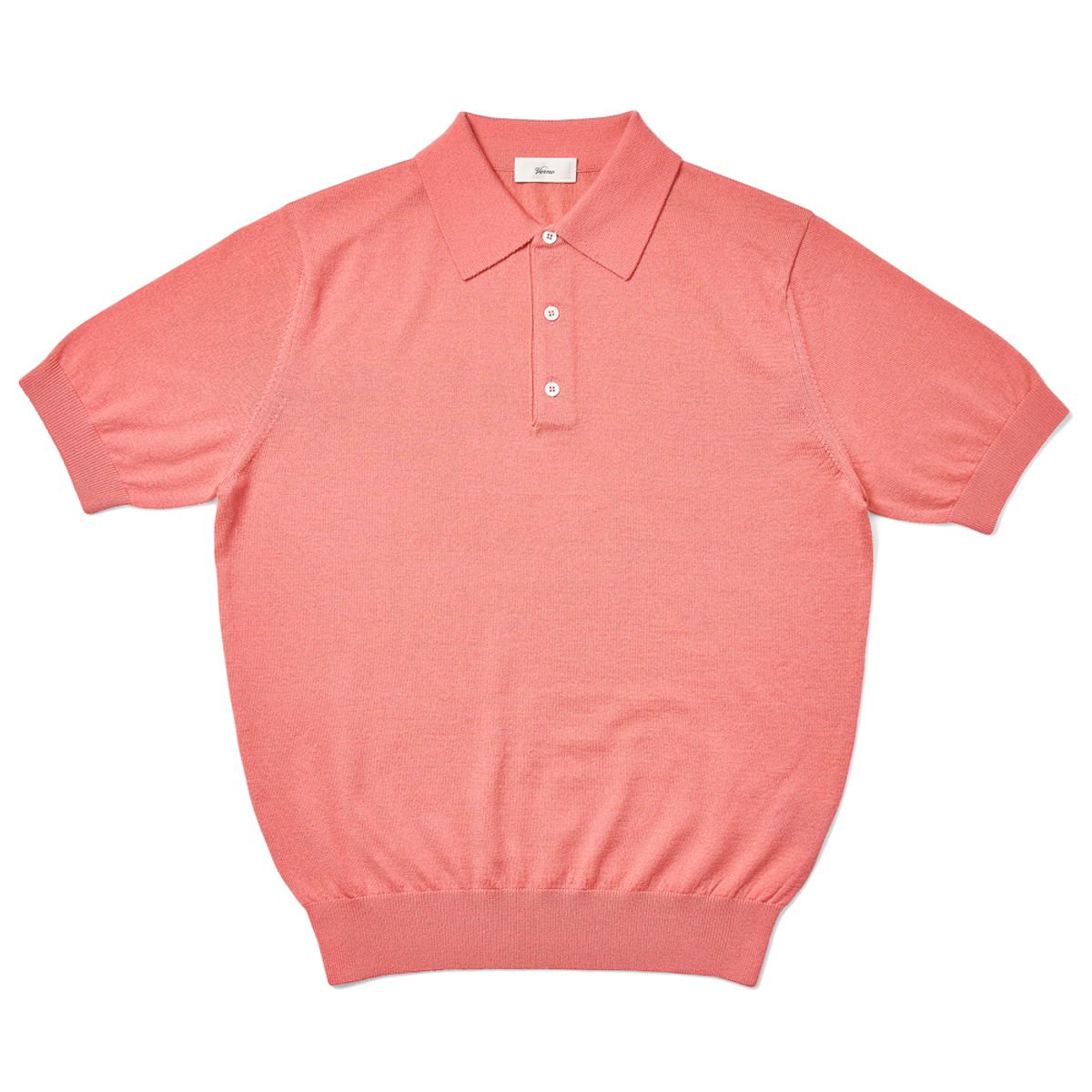 베르노(VERNO) Short Sleeve Basic Polo Knit Pink