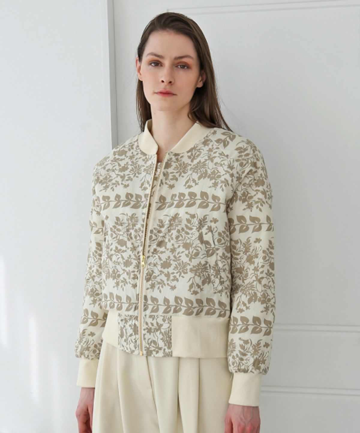 데미지니모닉(DAMAGE MNEMONIC) 코튼100 포레스트 베이지 점퍼 _ Cotton100 Forest Beige JP