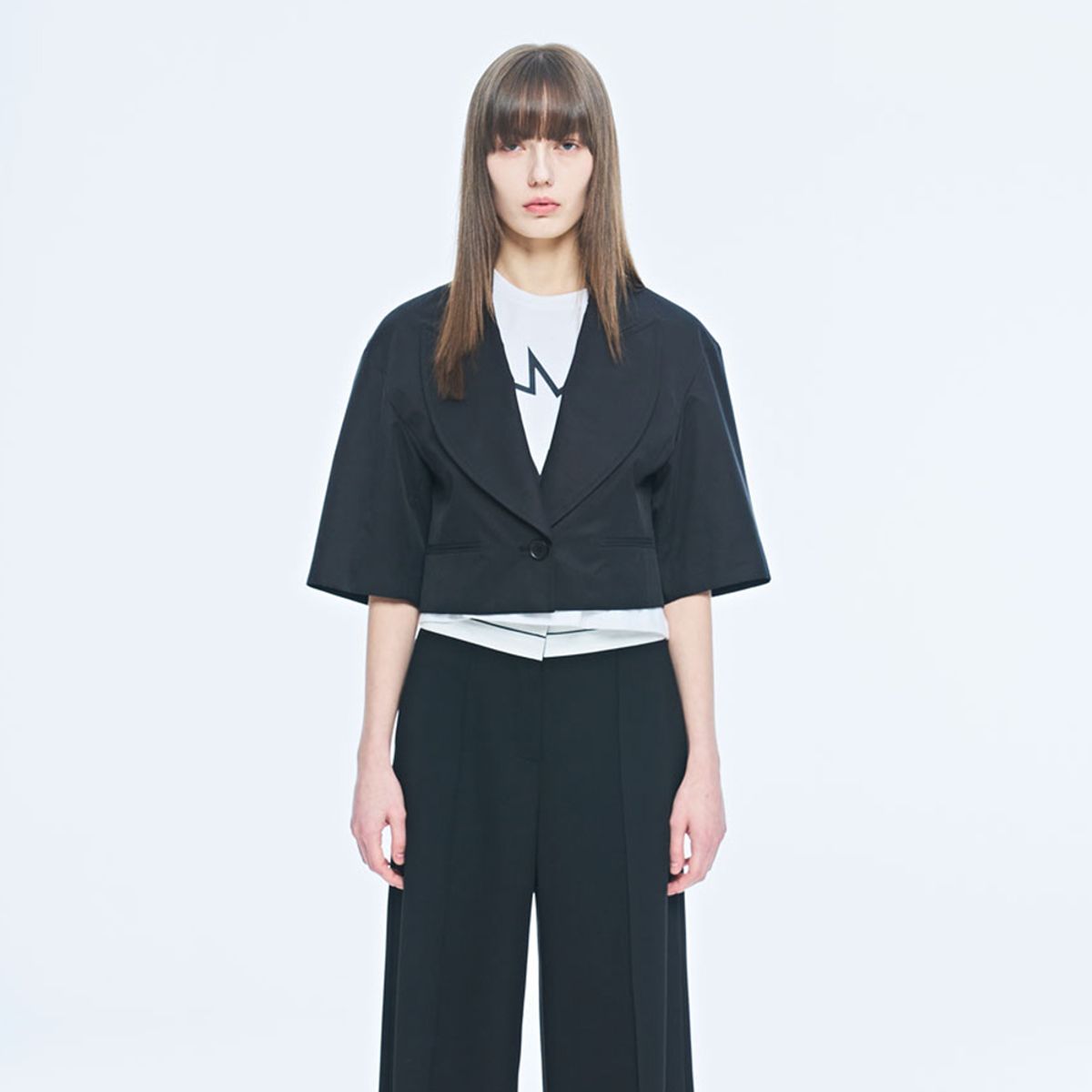 퍼블리카엑스(PUBLICKA X) MIO CROP JACKET BLACK