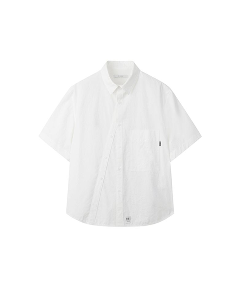 Two Buttons Detail Shirt_RKSAM23631WHX