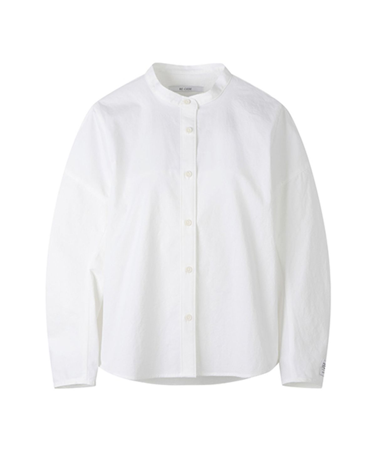 래코드(RECODE) [여성] Voluminous Sleeve Stand Collar Blouse_RQSAS23538WHX