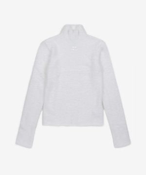 헤어리 슬림 니트 - 화이트 / 322MPU044FI00130010