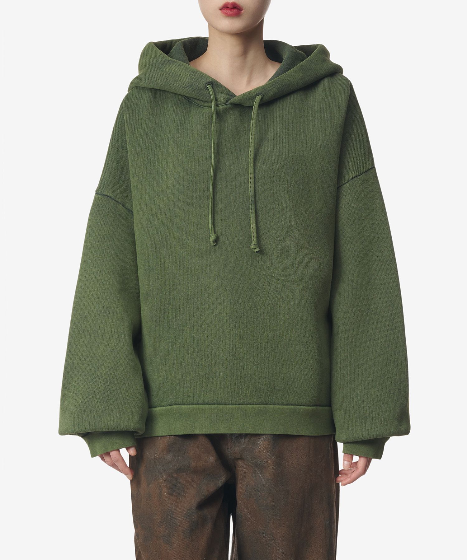 MUSINSA | ACNE STUDIOS Hooded Sweatshirt - Moss Green