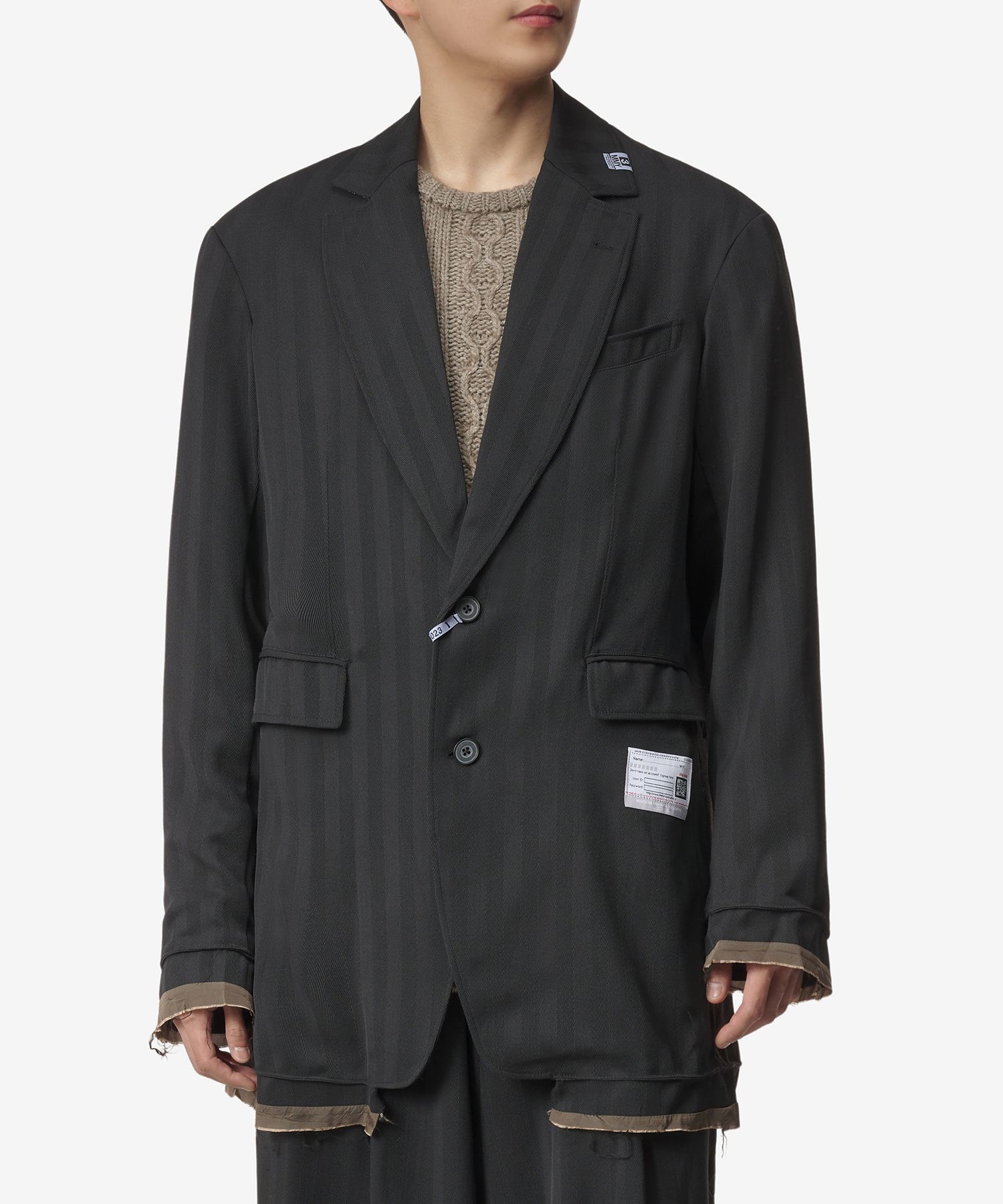 MUSINSA公式 | MAISON MIHARA YASUHIRO Wide Herringbone Jacket