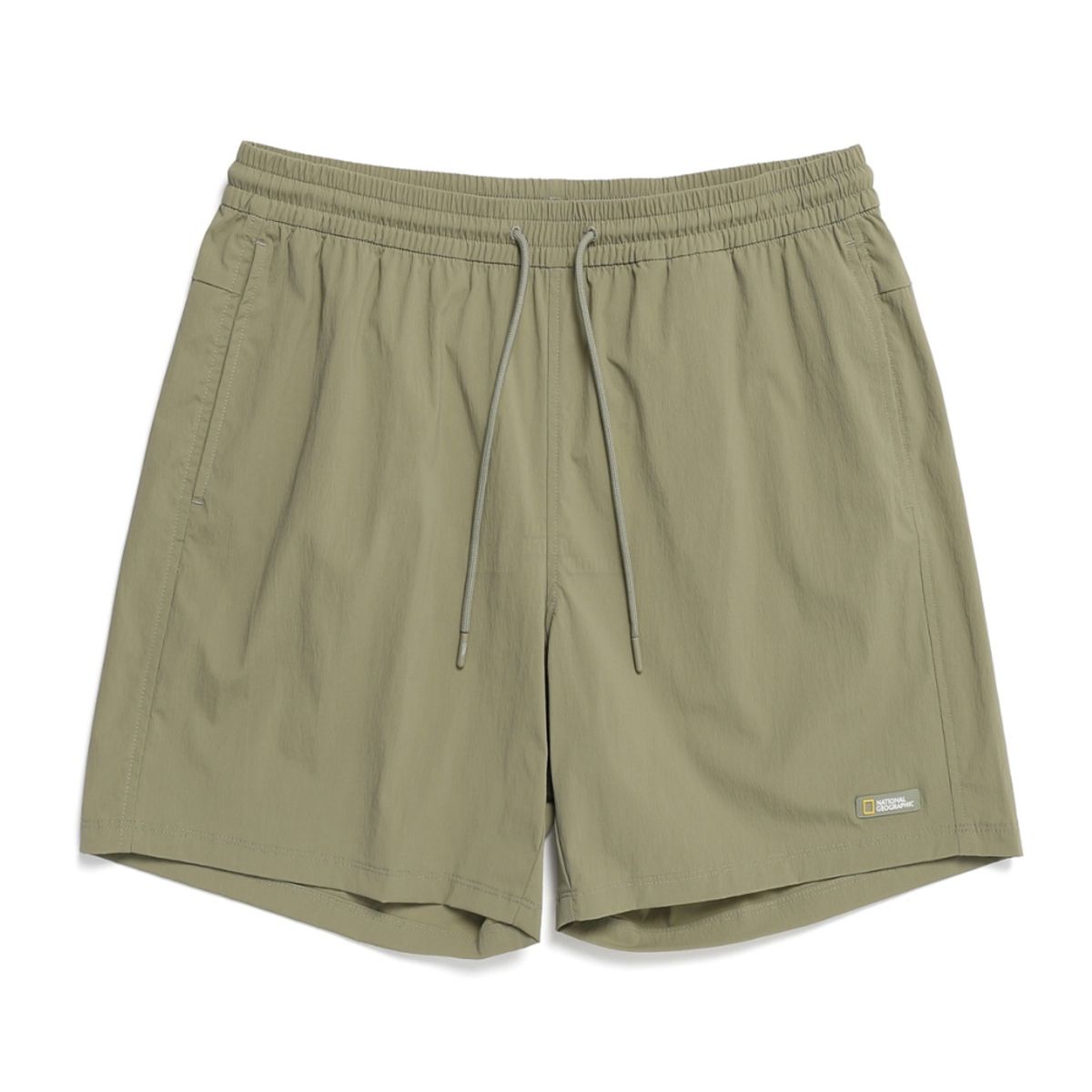내셔널지오그래픽(NATIONALGEOGRAPHIC) N232UBS660 유니 4부 할리퀸터스크 미니 자수 보드숏 반바지 GREEN OLIVE