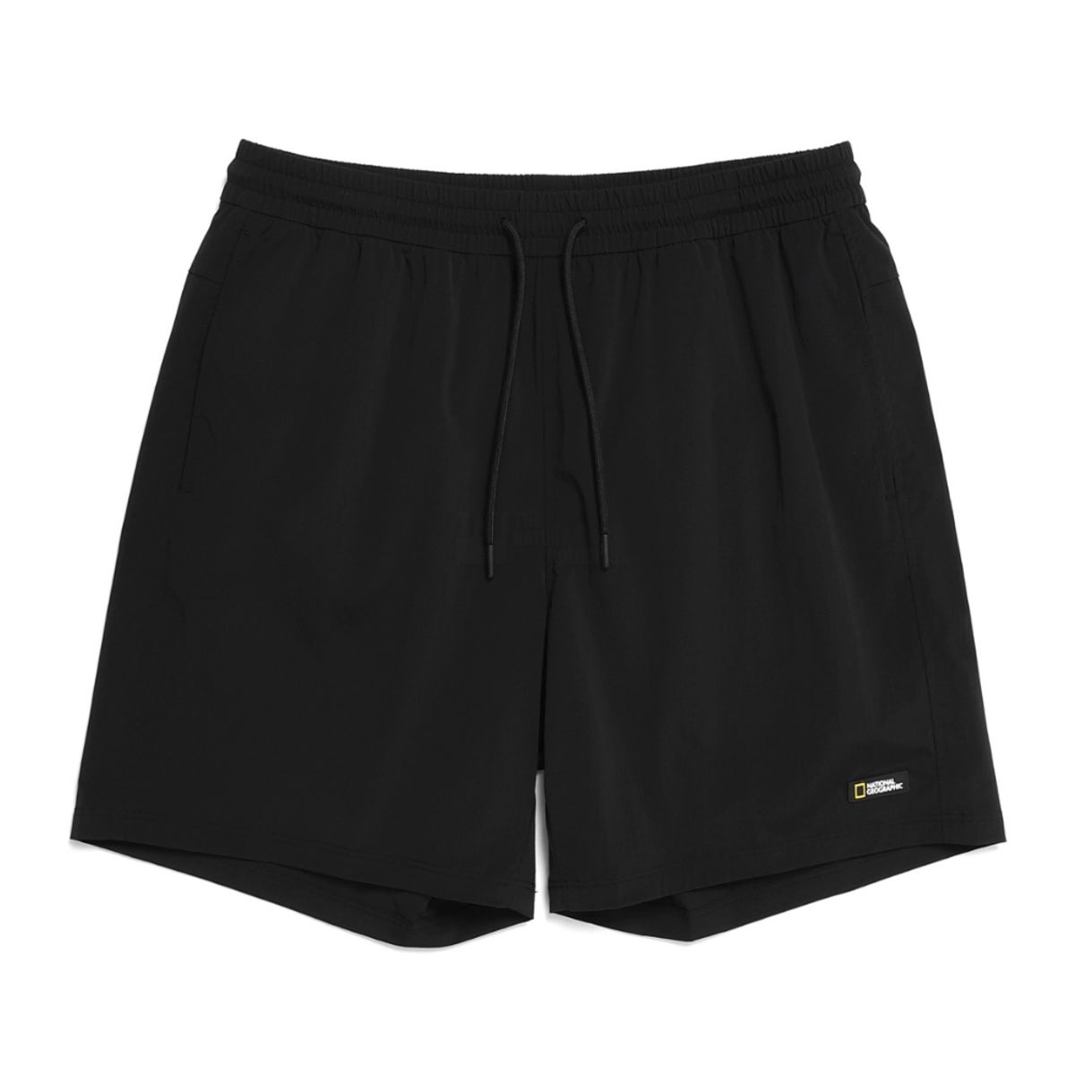 내셔널지오그래픽(NATIONALGEOGRAPHIC) N232UBS660 유니 4부 할리퀸터스크 미니 자수 보드숏 반바지 CARBON BLACK