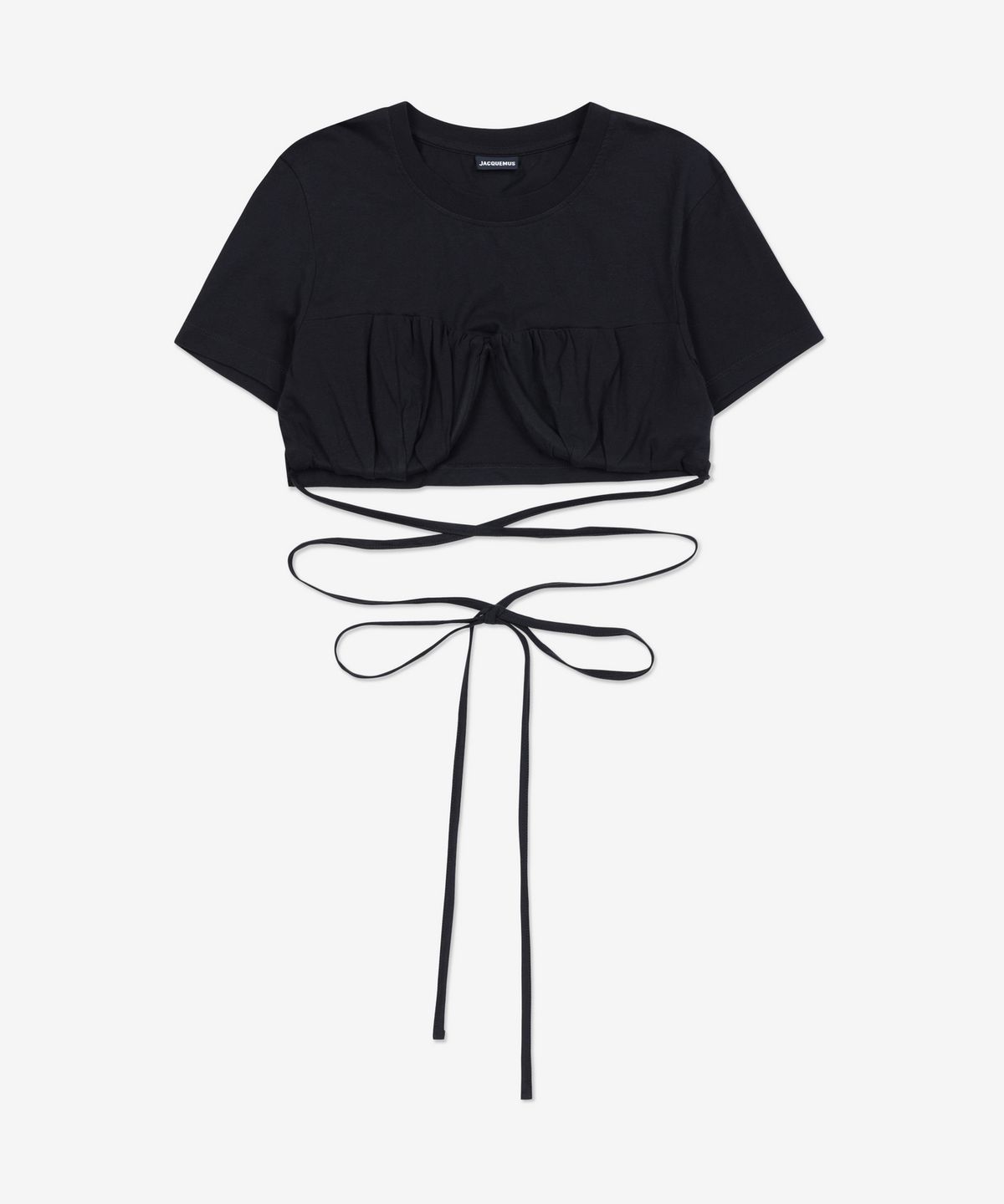 자크뮈스(JACQUEMUS) 르 바치 반소매 티셔츠 - 블랙 / 211JS0012160990SS23