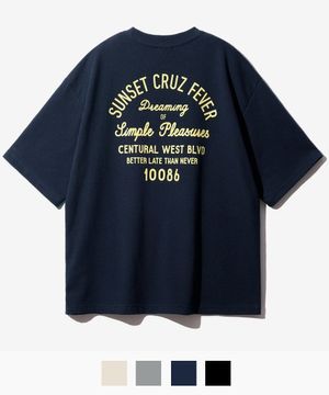 뉴웨이브 크루즈 반팔 티셔츠 네이비 YKST1401