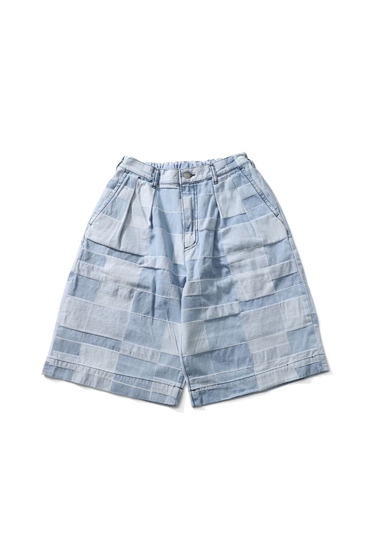 홀리선(HORLISUN) 23SS Baker Pattern Denim Pants Light Blue